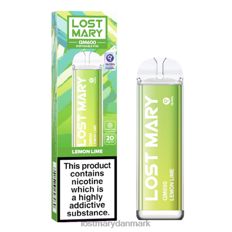LOST MARY Vape EU - qm600 engangsvape citron lime V6FN168