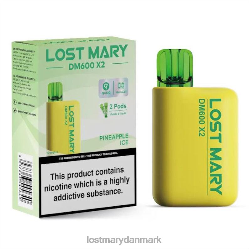 LOST MARY Puff - dm600 x2 engangs vape ananas is V6FN204