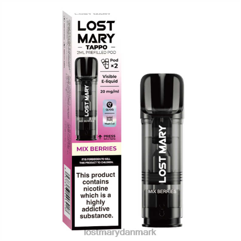 LOST MARY EU - tappo forfyldte bælg20mg2pk bland bær V6FN183