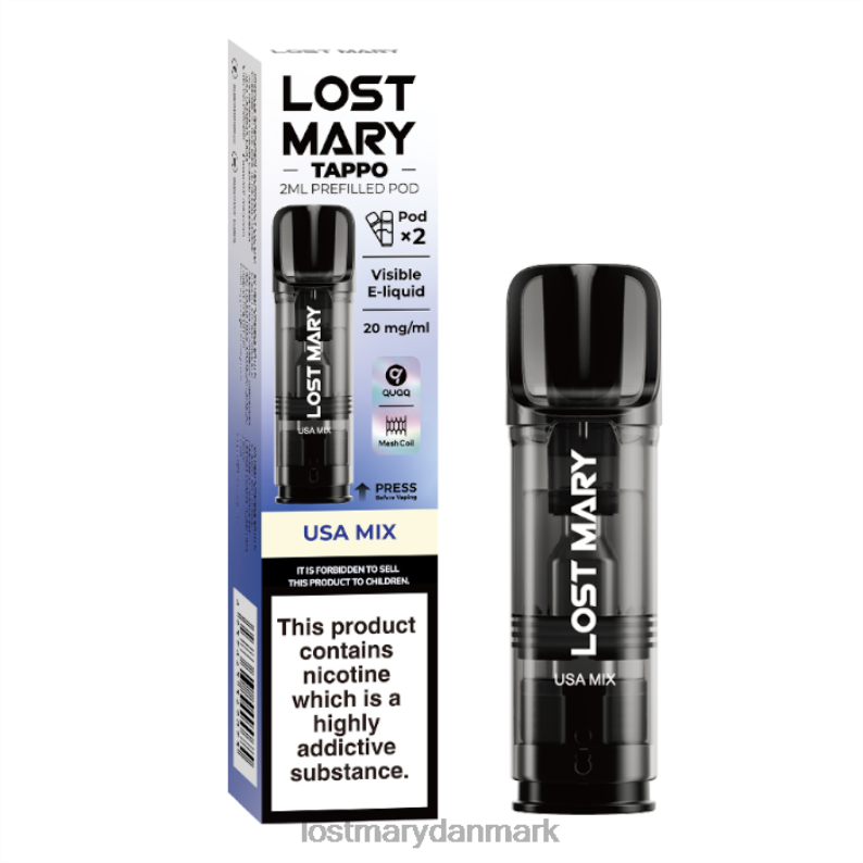 LOST MARY Puff - tappo forfyldte bælg20mg2pk usa blanding V6FN184